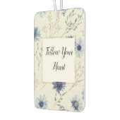 Désodorisant Pour Voiture Fleurs Bleues Blanches   (Gauche)