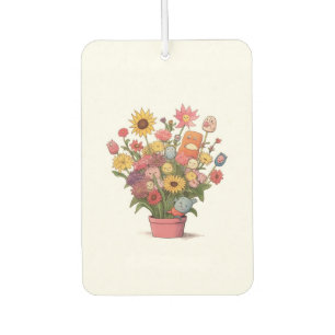 Désodorisant Pour Voiture Fleurs, bouquet, pot de fleurs