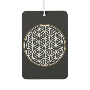 DÉSODORISANT POUR VOITURE FLEURS DE LA VIE SYMBOLE MYSTIQUE