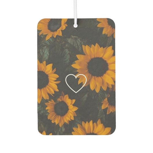 Désodorisant Pour Voiture Fleurs de soleil (Devant)