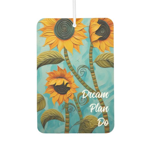 Désodorisant Pour Voiture Fleurs de soleil (Devant)