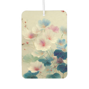 Désodorisant Pour Voiture Fleurs en fleurs – Art botanique pastel doux #1