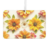 Désodorisant Pour Voiture fleurs jaunes (Dos)