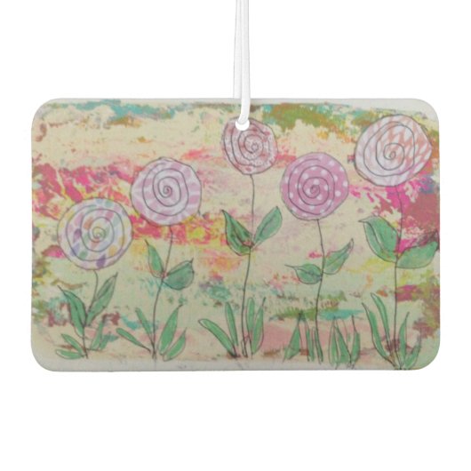 Désodorisant Pour Voiture Fleurs Lollipop (Devant)