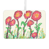 Désodorisant Pour Voiture Fleurs rouges (Dos)
