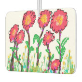 Désodorisant Pour Voiture Fleurs rouges (Gauche)