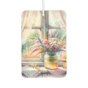 Désodorisant Pour Voiture Fleurs sauvages à la fenêtre de la chaumière ensol