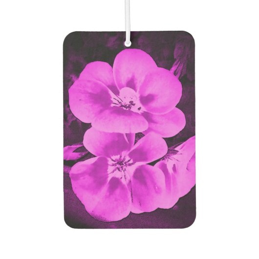 Désodorisant Pour Voiture Fleurs tropicales rose vif (Devant)
