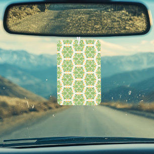 Désodorisant Pour Voiture Fleurs Vertes, Motif De Fleurs, Modèle Floral