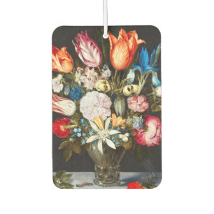 Désodorisant Pour Voiture Fleurs vintages en verre par Ambrosius Bosschaer