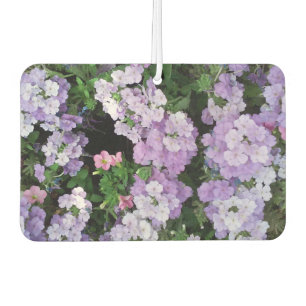 Désodorisant Pour Voiture Fleurs violettes Paysage Rectangle Freshener Air