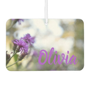 Désodorisant Pour Voiture Fleurs violettes Photographie de la nature personn
