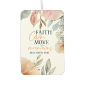 Désodorisant Pour Voiture Floral Faith Can Move Mountains (Devant)