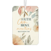 Désodorisant Pour Voiture Floral Faith Can Move Mountains (Dos)