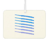 Désodorisant Pour Voiture Flutes Motif Blue Music (Devant)