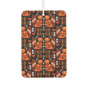 Désodorisant Pour Voiture Folk Art Fox Et Hen