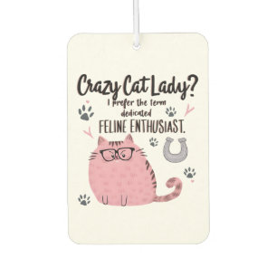 Désodorisant Pour Voiture Folle de chats ? Cadeau drôle pour amateur de chat