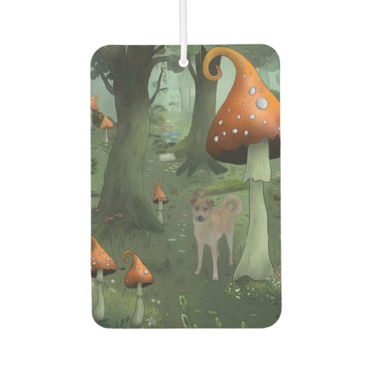 Désodorisant Pour Voiture forêt de champignons (Devant)