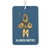 Désodorisant Pour Voiture Fractal Inuit Hunter - Autochtone de l'Alaska (Dos)