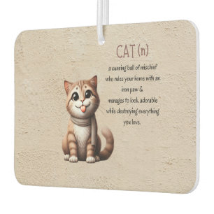 Désodorisant Pour Voiture Fraîcheur d'air de chat - Décor de voiture mignon