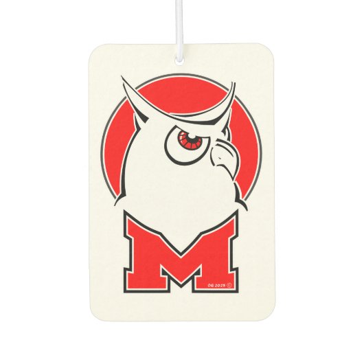 Désodorisant Pour Voiture Fraîcheur d'air, hibou #1 (Devant)