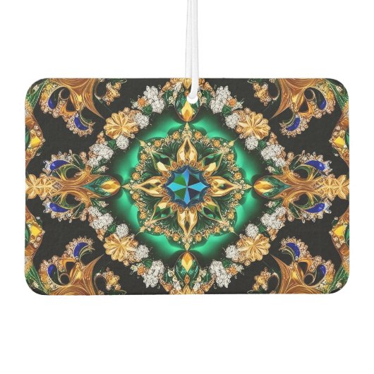 Désodorisant Pour Voiture Fraîcheurs d'air avec des couleurs brésiliennes (Devant)