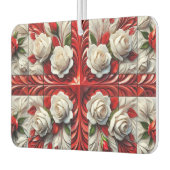 Désodorisant Pour Voiture Fraîcheurs d'air de voiture avec design Rose angla (Gauche)