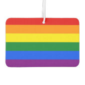 Désodorisant Pour Voiture Fraîcheurs d'air de voiture avec drapeau de fierté (Dos)