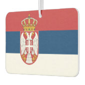 Désodorisant Pour Voiture Fraîcheurs d'air de voiture avec drapeau de Serbie (Gauche)