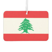 Désodorisant Pour Voiture Fraîcheurs d'air de voiture avec drapeau du Liban (Dos)