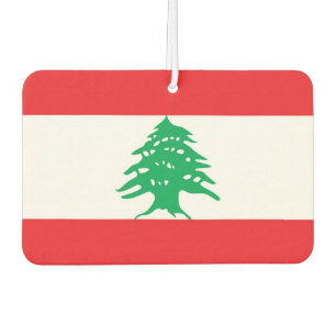 Désodorisant Pour Voiture Fraîcheurs d'air de voiture avec drapeau du Liban