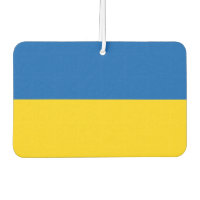 Fraîcheurs d'air de voiture avec drapeau d'Ukraine