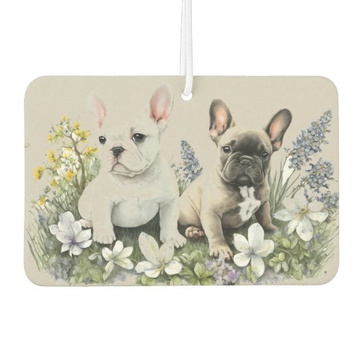 Désodorisant Pour Voiture Frenchie Puppies (Devant)
