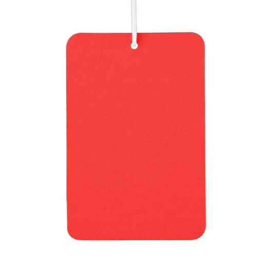 Désodorisant Pour Voiture Freshener à air rectangle rouge (Devant)