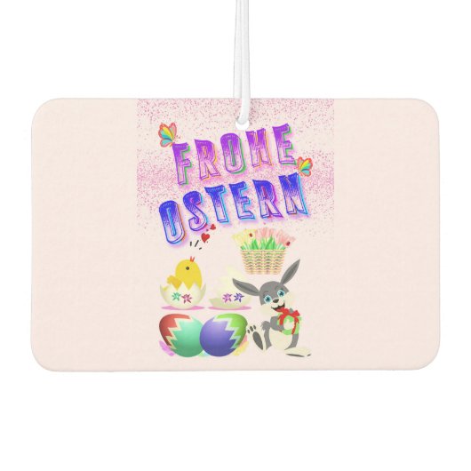 Désodorisant Pour Voiture Frohe Ostern (Devant)
