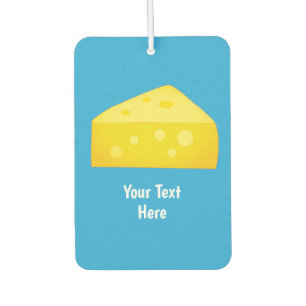 Désodorisant Pour Voiture Fromage de fromage - Jaune et Bleu cheesy thème