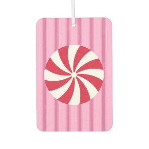 Désodorisant Pour Voiture Fun et Fancy rose Noël Peppermenthe bonbon