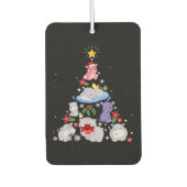 Désodorisant Pour Voiture Funny arbre de Noël hippo| Hippopotame de Noël (Devant)