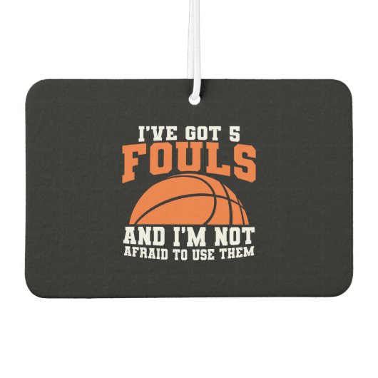 Désodorisant Pour Voiture Funny Basketball (Devant)