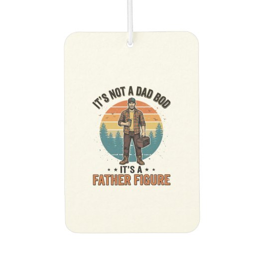 Désodorisant Pour Voiture Funny Father Figure Vintage Dad Humor Shirt Design (Devant)