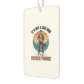 Désodorisant Pour Voiture Funny Father Figure Vintage Dad Humor Shirt Design (Gauche)