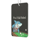Désodorisant Pour Voiture Funny Pool Hall Rebel Billiards Theme Men's Car (Gauche)