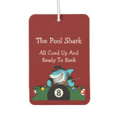 Désodorisant Pour Voiture Funny Pool Shark Billiards Theme Men's Car (Devant)