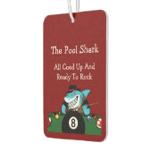 Désodorisant Pour Voiture Funny Pool Shark Billiards Theme Men's Car (Gauche)