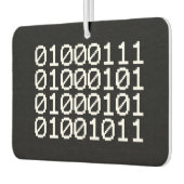 DÉSODORISANT POUR VOITURE GEEK BINARY AIR FRESHENER (Gauche)