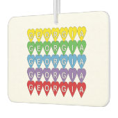 Désodorisant Pour Voiture Georgia Hearts Rainbow (Gauche)