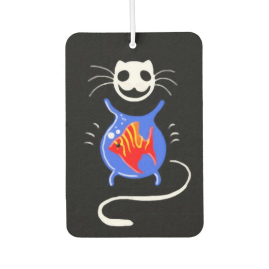 Désodorisant Pour Voiture Ghost Kitty Chat Fraîcheur (Devant)