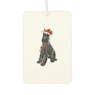 Désodorisant Pour Voiture Giant Schnauzer Lover Xmas Père Noël Giant Schnauz