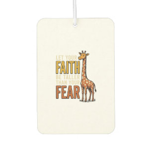 Désodorisant Pour Voiture Girafe La Foi Sur La Peur Chemise Vintage Chrétien