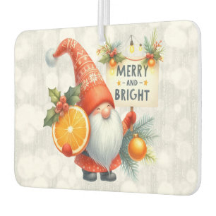 Désodorisant Pour Voiture Glitterie Gnome Orange Joyeuse